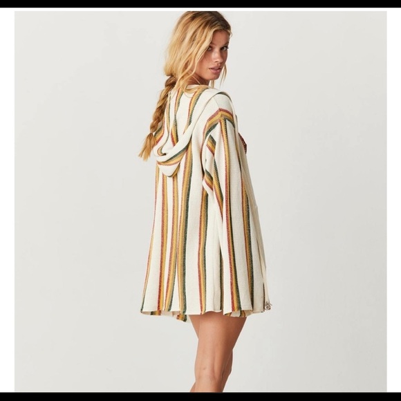 Free People Jen’s pirate booty grassland hoodie/Baja sweater M/L - Picture 4 of 5